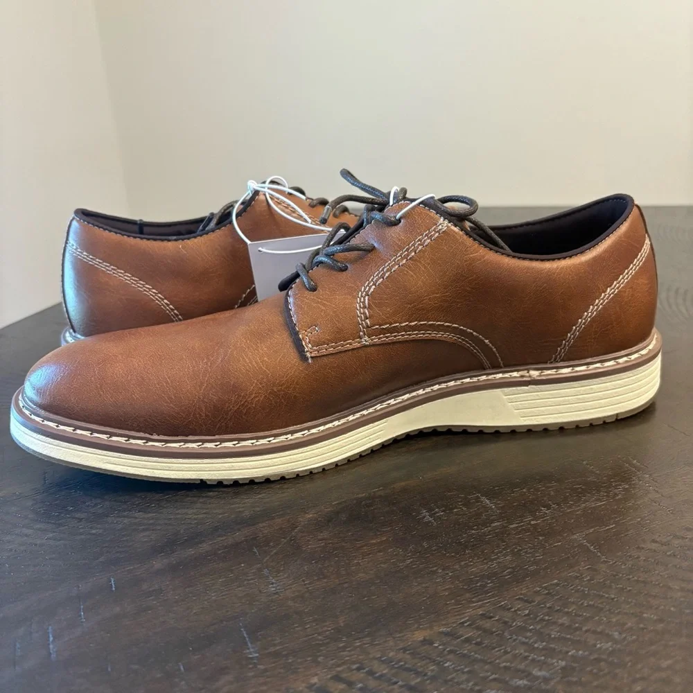 Steve Madden Brown Casual Oxford Shoes Men’s Size 10 Cognac P-Jansen